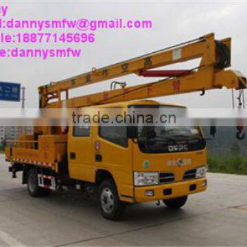 DongFeng crew cab 3 Knuckle arm 12-16 meter High-altitude Operation Truck