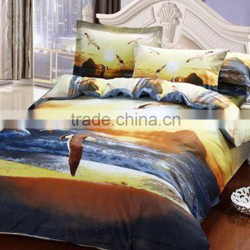 100% Cotton Reactive Printed 3D Bed Cover Set photo-2