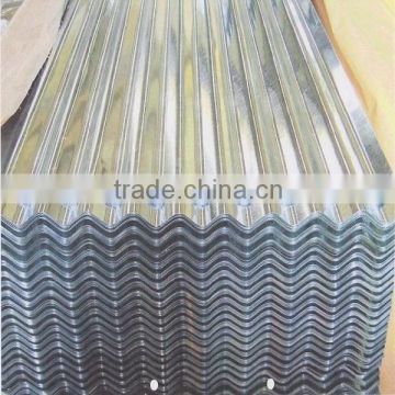 Corrugated zinc plating sheet