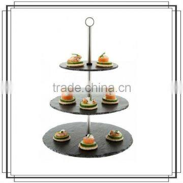 100% Nature Stone Slate Cake Stand