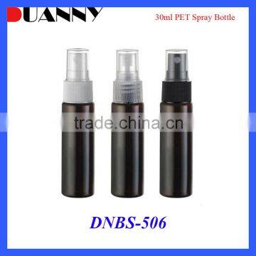 WHOLESALE 30ML 1OZ AMBER PLASTIC SPRAY BOTTLES, 30ML 1 OZ AMBER PLASTIC BOTTLE WITH SPRAY