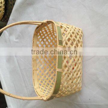 Easter Bamboo Basket Bamboo Egg Baskets Round Bamboo Basket