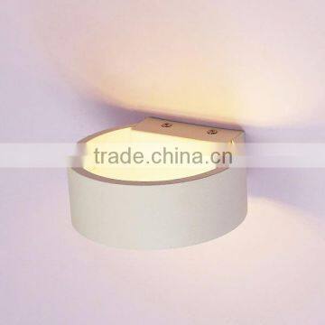 CE UL 6w aside round aluminum led up and down wall lamps