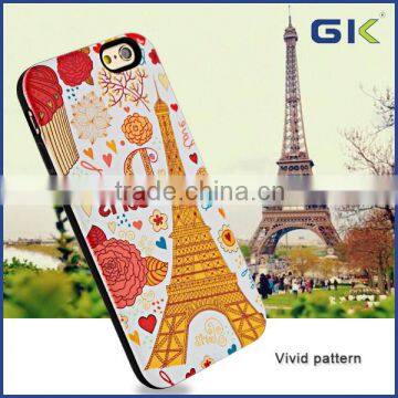 [GGIT] 2 in 1 Fashion Eiffel Tower Design Back Cover For IPhone 6 TPU+PC Case