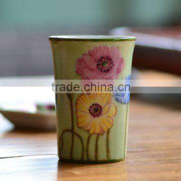 180ml branded Glazed tall Ceramic tea Cups & Mugs