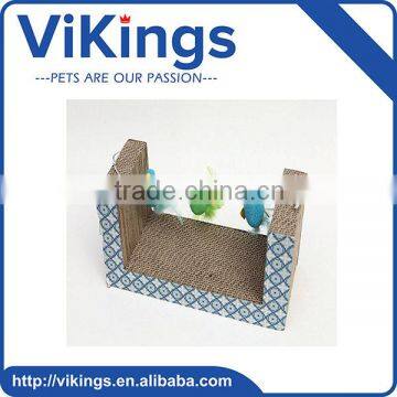 Funny Scratching Board Cat Scratcher with bird toy