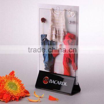 Acrylic Transparent and Black Color Display Holder