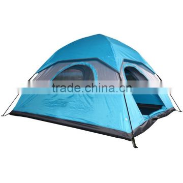 Two door two window 3-4 person automatic family tent outdoor camping hiking beach tent