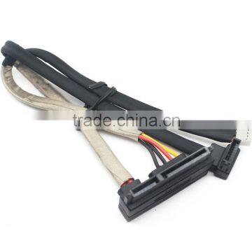 90 degree 7+15 pin HDD to 4 pin power cable to 7pin function of sata cable antistatic shielding