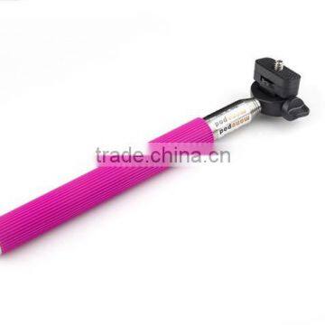 Wireless Self Selfie Stick Handheld Monopod+Clip Holder+Bluetooth Camera Shutter Remote Controller for IPhone Samsung Gopro photo-3