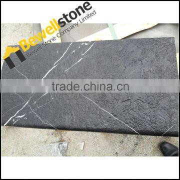 Tumbled Finished Black Marble Makeup Bar Countertops For Sale