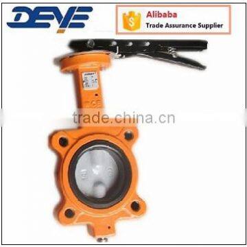 Lug Square Neck Nylon Disc PN25 Butterfly Valve Soft Seat