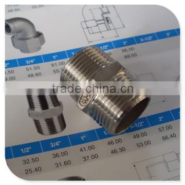 3/4" Hexagon Head Code Hexagonal Nipple Male Thread Connection