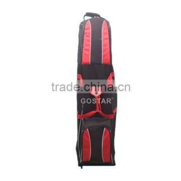 Padded 600D Nylon Golf Travel Bag with Wheels