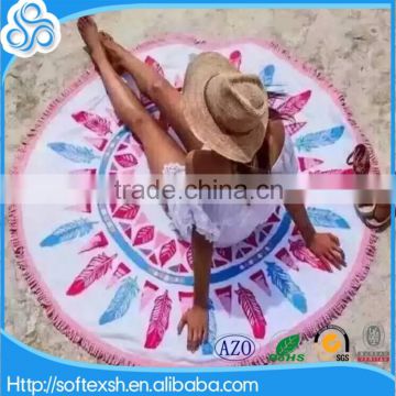 best selling products 150cm diameter custom beach towel microfiber printed round