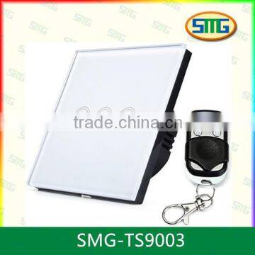 SMG-TS9003 Crystal Glass Panel Switch Remote Control BS US EU Wall Switch Light photo-4