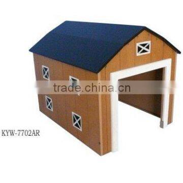 wooden dog house