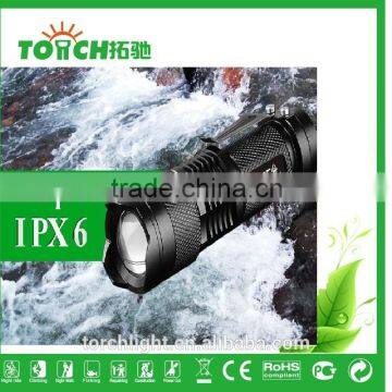 Super Waterproof Mini Led Flashlight Cre e Q5 Fouce Zoomable Mini Pocket Led Lamp 1*14500/AA Battary for Outdoor Hiking photo-2