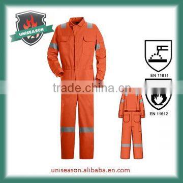 Cotton workwear safety orange coverall