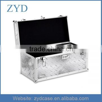 Locking Silver Treadplate Aluminum Tool Box for trucks, ZYD-TL030