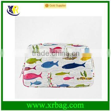 cheap fish print makeup bags