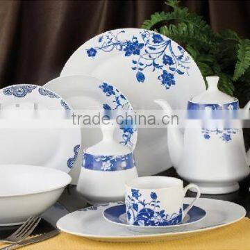 47pcs porcelain dinner set , Round tableware