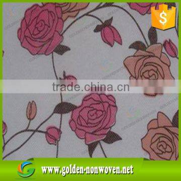 Printed and Colorful Spunbond Nonwoven Fabric in Roll for Printed Spunbond Non Woven Table Cloth photo-4