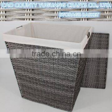 Handwoven portable & durable Basket Laundry Hamper