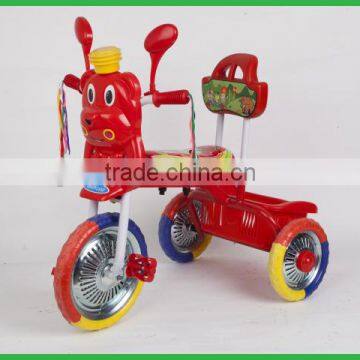 This is a child ride on tricycle;pinghu bear baby tricycle,baby plastic ride on toys car