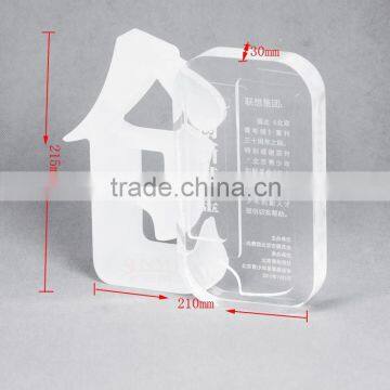 New Design Chinese Characters Shaped Frosted Acrylic Trophy and Awards photo-5