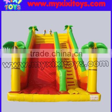 xixi toys palm tree inflatable slides for commercial