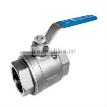 Screwed 1pc Stainless Steel Ball Valve