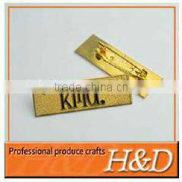 sand polishing pin nameplates with superb quality