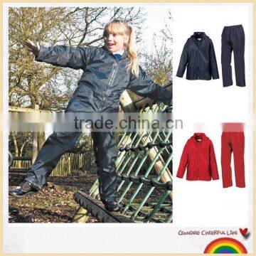 Waterproof jacket and trousers children rain suit