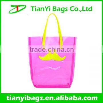 Waterproof transparent pvc beach bag kids