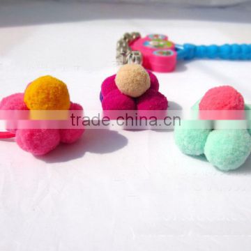 Girl Pompom Elastic Band