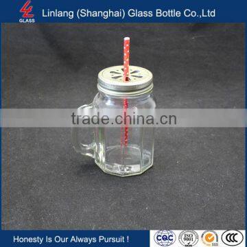 hot sale 480ml glass mason jar