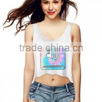 Loose V-neck Vest Crop Tank Top photo-3