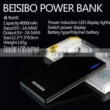 Ultra-thin lithium battery 4000mah lithium polymer battery portable charger power bank