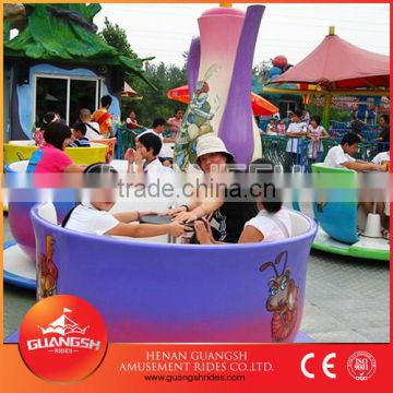 Moving easily for funfair rides, portable folded amusement tea cup rides for kids funny