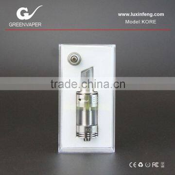 Innovation 2015 China large e cigarette supplier Green Vaper original design KORE 3.5ML atomizer for mini vapor mod