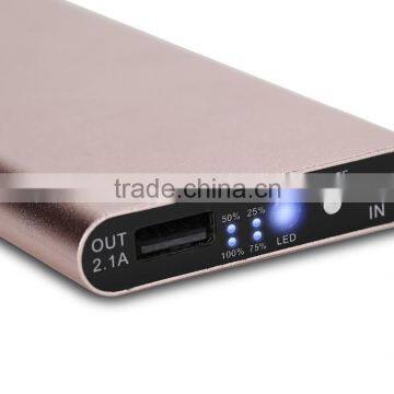 Slim 5V cell phone power bank 5400mah li-polymer battery 1A power supply VT-540