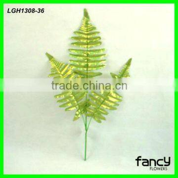 yiwu new design 3 heads artificial tree leaves