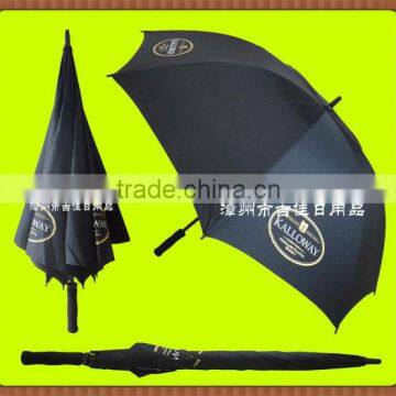 29inch black fiberglass golf umbrella