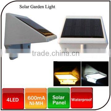 Outdoor 4LED IP65 Led Wall Light Solar Wall Panel Light