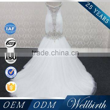 Simple Sex Crystal Wedding Dress 2016 photo-2