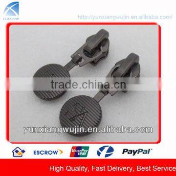 CD8409 Custom Brand Logo Metal Zip Slider for Jackets, Bags