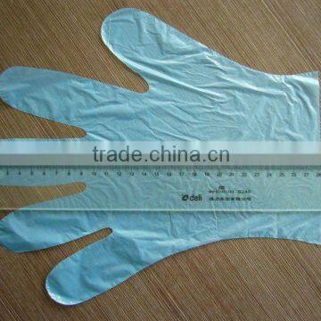 plastic gloves blue