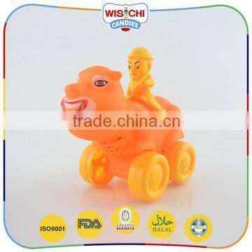 Fashionable cartoon shaped best quality plastic animal toy candy