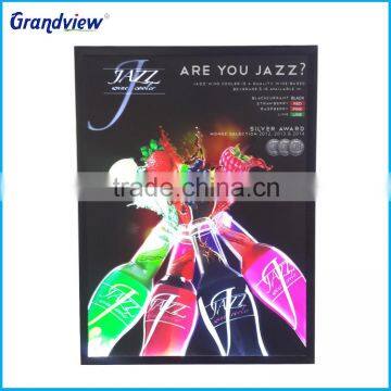 Indoor advertisng OEM/ ODM crystal light box flash led sign